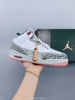 Company-Level Air Jordan 3 Retro Michael Jordan Aj3 Mid-Top Retro Casual Sports