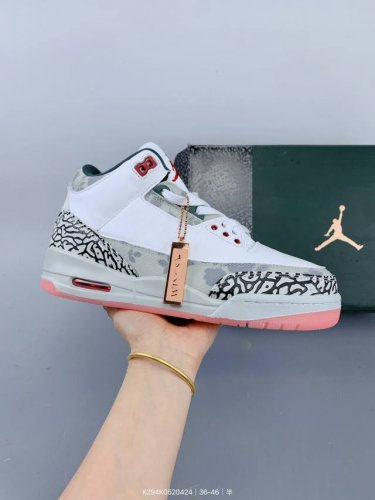 Company-Level Air Jordan 3 Retro Michael Jordan Aj3 Mid-Top Retro Casual Sports