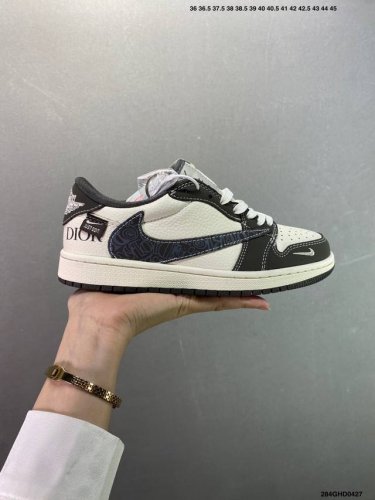 Corporate-Level Nike Air Jordan 1 Low Custom Color Matching Custom Aj Joint-High