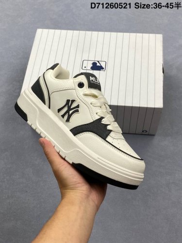 Corporate Grade Mlb Chunky Liner Denim Trendy All-Match Thick-Soled Heightening