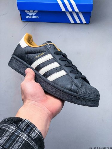 Company Level! Adidas Superstar Shell Head Classic Versatile Casual Sneakers 042