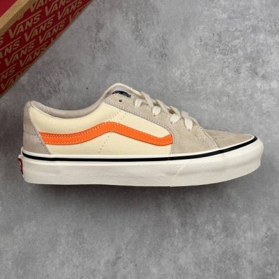 Local Core Private Vans Vans Sk8-Low Classic Model Shawn Yue Beige Orange Stripe