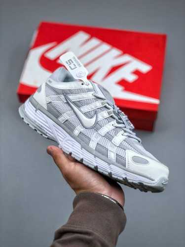 nike P-6000 Initiator Running Nike Ins Gray And White Retro Casual Sports Dad