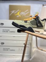 Nike Air Jordan 4 Retro Black Military Blue Michael Jordan Aj4 Mid-Top Retro Cas