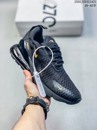Real Label With Half Size Nike Air Max 270 Men's Air Cushion Sports Running Shoe
