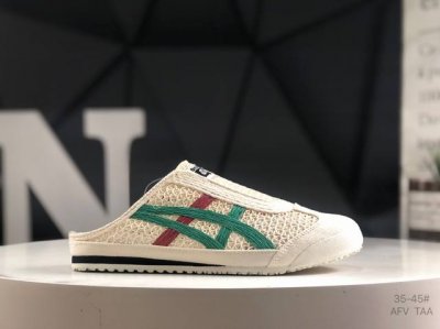 Genuine Label With Half Size Asics Onitsuka Tiger Mexico 66 Sabot Mesh Breathabl