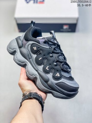 Authentic Label With Half Size Fila 2025 Spring New Arrival Pea Shoe Dad Shoe Wo