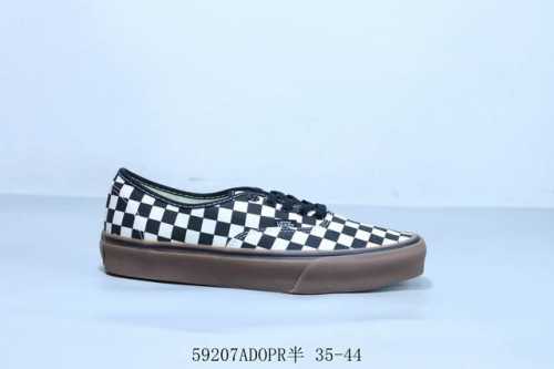 Vans Anaheim Black And White Checkerboard Retro Casual Canvas Shoes 59207Adopr H