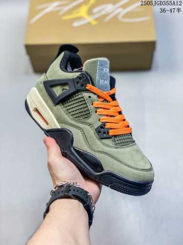 Authentic With Half Sizes Air Jordan 4 Olive Aj4 Military Green Men's Retro Casu