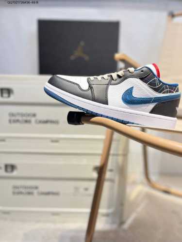 Company-Level First-Layer Leather Jordan Air Jordan 1 Low Aj1 Low-Top Series Bas