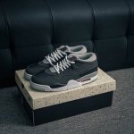 Core Private Air Jordan 4 Remastered Aj4 Qiao 4 Remastered Black Gray White #The