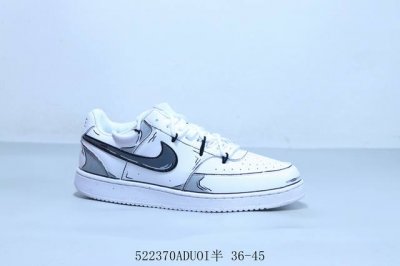 Nike Court Borough Low 2 Gs Small Air Force Item No. Dh2987-101 522 Aduoi Half 3