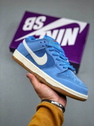 Nike Sb Dunk Low Blue Raw Rubber Fj1674-401 Undoubtedly The Mid-Range Market Lea