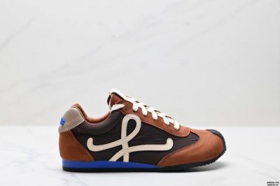 Corporate Loewe Ballet Runner 2.0 Calfskin Round Toe Lace-Up Low-Top Lifestyle S