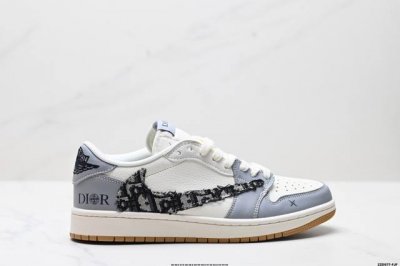 Company-Grade Nike Air Jordan 1 X Travis Scott Aj1 Reverse Swoosh Diy Custom Nik