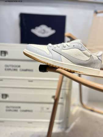 Company-Grade Top-Grain Leather Lv X Jordan Air Jordan 1 Low Aj1 Low-Top Basketb - Click Image to Close