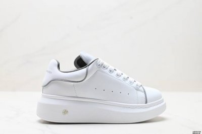 Authentic Italian Luxury Brand Alexander Mcqueen Sole Leather Sneakers Low-Top F