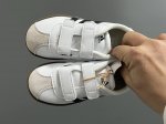 Adidas New Vl College-Style Children's Velcro Casual Shoes Size: 22-37 22-27 Wit