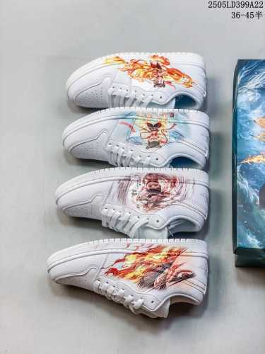 Real Label With Half Size Nike Aj1 Qiao Yi Nezha Low-Top Joint Versatile Casual