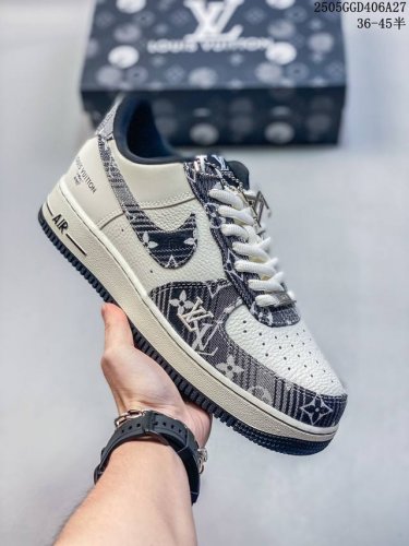 Overseas Limited Sale Corporate-Level Nike Air Force 1 '07 Low Lv Joint - Gray A