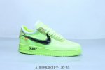 Nike Air Force 1 Af1 Low-Top Casual Skate Shoes Fluorescent Green, Product Code:
