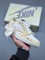 Travis Scott X Air Jordan 1 Low Og Sp Aj1 Joint Model - Beige Low-Top Cultural C