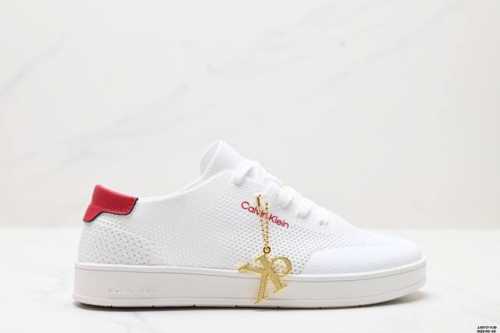 Authentic Calvin Klein Mesh Round-Toe Lace-Up Low-Top Sneakers Size: 40-45 Id: J