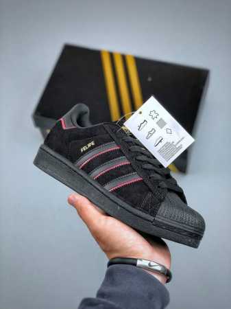 adidas Originals Superstar X Feilpe Gustavo Adv Core Black Better Scarlet Bla - Click Image to Close