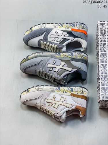premiata American Retro Casual Shoes For Men And Women, Wooden Shoes, Suede S
