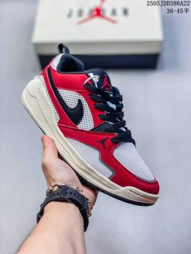 Genuine Label With Half Size Air Jordan Cmft Era Low-Top Gray, White And Black J