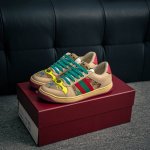 Core Private Gucci~~2025 Latest Color Matching Small Dirty Shoes Casual Shoes Sp