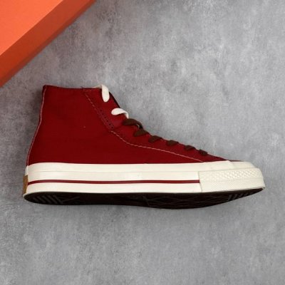 Local Core Private Converse Converse S Retro Red Leather Splicing Ethnic Style C