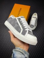 H Lv 2025 Ss Latest Lagoon Series Denim Canvas Embossed Casual Shoes Canvas Shoe