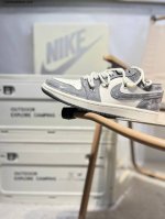 Company-Level First-Layer Leather Jordan Air Jordan 1 Low Aj1 Low-Top Series Bas