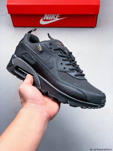 Company Level! Nike Wmns Nike Air Max 90 Oreo Half Palm Air Cushion Full Leather