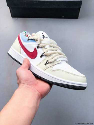 Company-Level First Layer! Nike Air Jordan 1 Low Aj1 Jordan 1 Deconstructed Stra