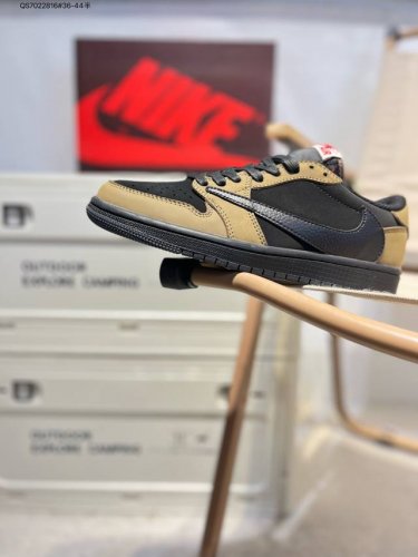 Company-Grade Top-Grain Leather Jordan Air Jordan 1 Low Aj1 Low-Top Series Baske