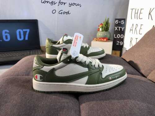 Nike Air Jordan 1 *Champion Collaboration, Designer Diy High-End Custom Military