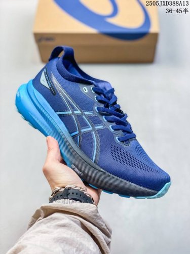 Asics Breathable Mesh Upper Combined With Synthetic Leather Material, Featuring