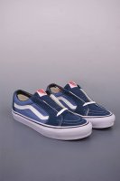 vans Sk8-Low Blue A New Generation Of Low-Top Vulcanized Canvas Shoes This Sh