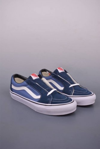 vans Sk8-Low Blue A New Generation Of Low-Top Vulcanized Canvas Shoes This Sh