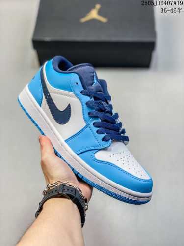 Real Label With Half Size Air Jordan 1 Low Gs Low-Top Ice Cream Meng Jia Zhou Yu