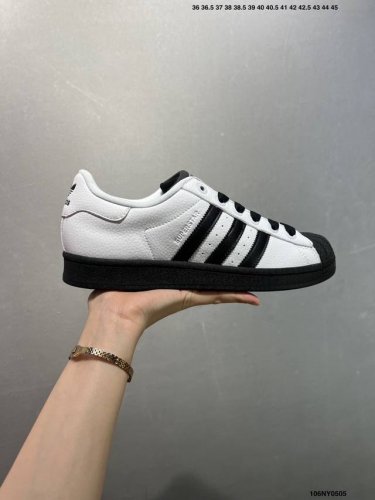 Adidas Originals Superstar 2 White/Black Retro Style Slip-Resistant Durable Low-