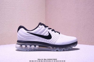 Nike Air Max 2017 Nike Full-Length Air Cushion Running Shoes, Fabric Material, A