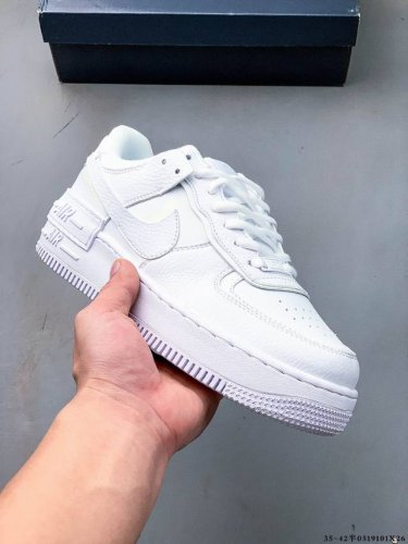 Corporate-Level Nike Air Force 1 Shadow With Macaron Stitching. The Side Swoosh