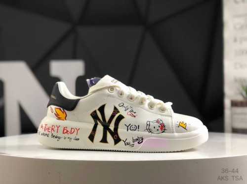 Mlb Mcqueen Chunky Classic Large Print Sneakers, Casual And Fashionable Thick-So
