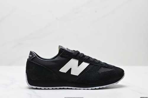 Company-Level New Balance Nb 471 Series Fabric Cow Split Leather Retro Fashion N