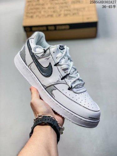 Corporate-Level Nike Court Vision Lo Diy Customized Low-Top Versatile Breathable