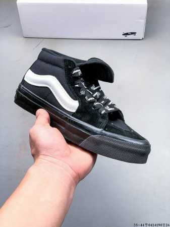 Company-Level Vulcanized Sole! Vans Sk8-Mid Slim Mid-Cut Fashion Sports Casual S - Click Image to Close
