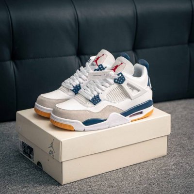 Core Private Nike Sb X Air Jordan Aj4 Joint Navy Blue White Blue Key Points To D